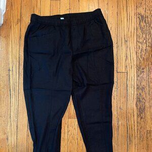 Old Navy black linen pants - like new condition, size L